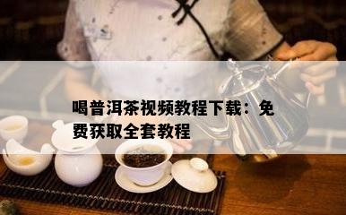 喝普洱茶视频教程下载：免费获取全套教程