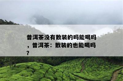 普洱茶没有散装的吗能喝吗，普洱茶：散装的也能喝吗？