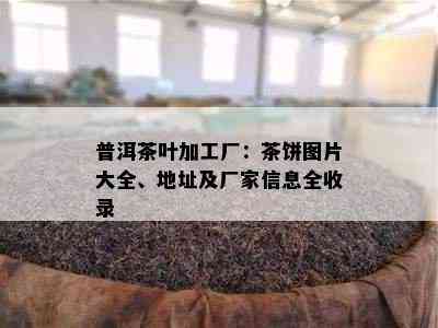 普洱茶叶加工厂：茶饼图片大全、地址及厂家信息全收录