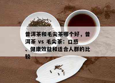 普洱茶和毛尖茶哪个好，普洱茶 vs 毛尖茶：口感、健康效益和适合人群的比较