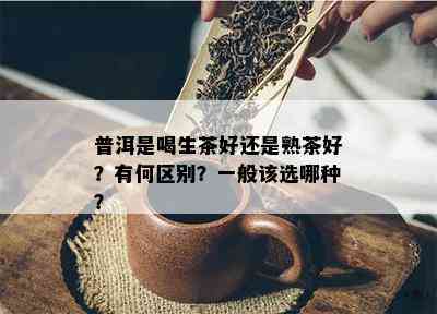 普洱是喝生茶好还是熟茶好？有何区别？一般该选哪种？