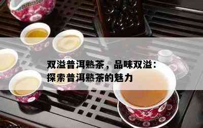 双溢普洱熟茶，品味双溢：探索普洱熟茶的魅力