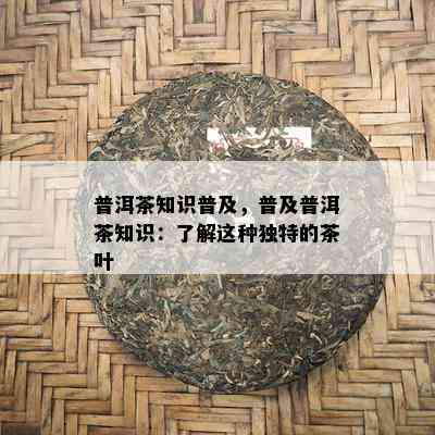 普洱茶知识普及，普及普洱茶知识：了解这种独特的茶叶