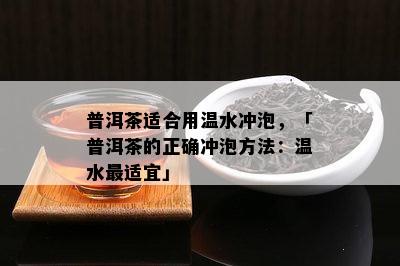 普洱茶适合用温水冲泡，「普洱茶的正确冲泡方法：温水最适宜」