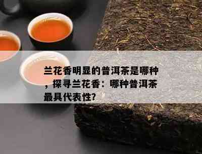 兰花香明显的普洱茶是哪种，探寻兰花香：哪种普洱茶更具代表性？