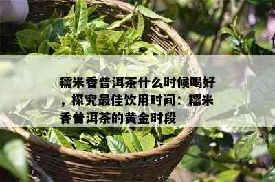 糯米香普洱茶什么时候喝好，探究更佳饮用时间：糯米香普洱茶的黄金时段