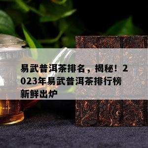 易武普洱茶排名，揭秘！2023年易武普洱茶排行榜新鲜出炉