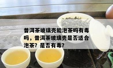 普洱茶玻璃壳能泡茶吗有吗，普洱茶玻璃壳是否适合泡茶？是否有？