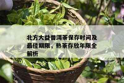 北方大益普洱茶保存时间及更佳期限，熟茶存放年限全解析