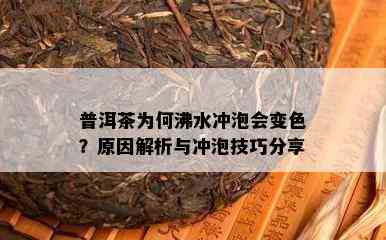 普洱茶为何沸水冲泡会变色？原因解析与冲泡技巧分享