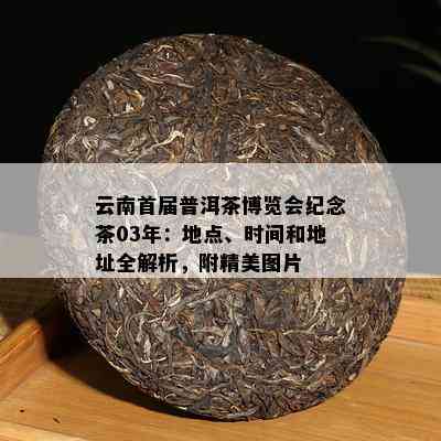 云南首届普洱茶博览会纪念茶03年：地点、时间和地址全解析，附精美图片