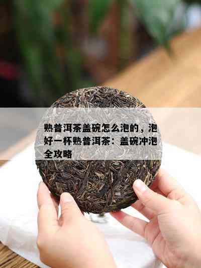 熟普洱茶盖碗怎么泡的，泡好一杯熟普洱茶：盖碗冲泡全攻略