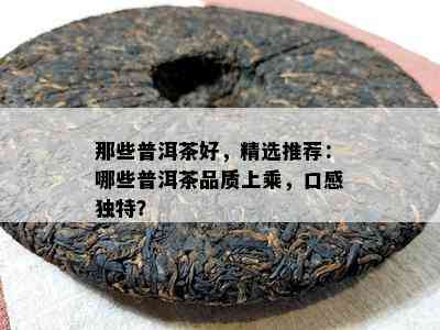 那些普洱茶好，精选推荐：哪些普洱茶品质上乘，口感独特？