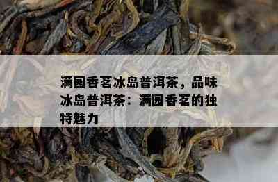 满园香茗冰岛普洱茶，品味冰岛普洱茶：满园香茗的独特魅力