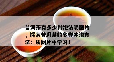 普洱茶有多少种泡法呢图片，探索普洱茶的多样冲泡方法：从图片中学习！