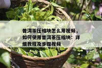 普洱茶压缩块怎么用视频，如何使用普洱茶压缩块：详细教程及步骤视频