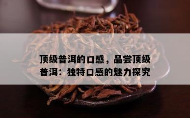 顶级普洱的口感，品尝顶级普洱：独特口感的魅力探究