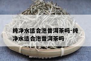 纯净水适合泡普洱茶吗-纯净水适合泡普洱茶吗