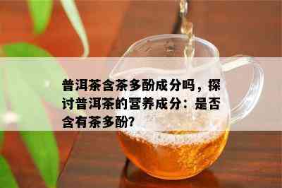 普洱茶含茶多酚成分吗，探讨普洱茶的营养成分：是否含有茶多酚？