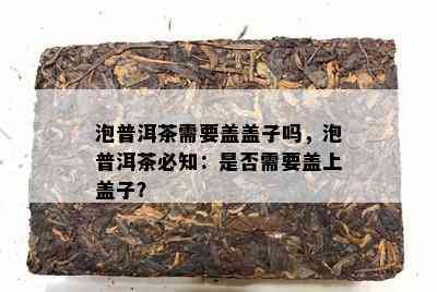 泡普洱茶需要盖盖子吗，泡普洱茶必知：是否需要盖上盖子？