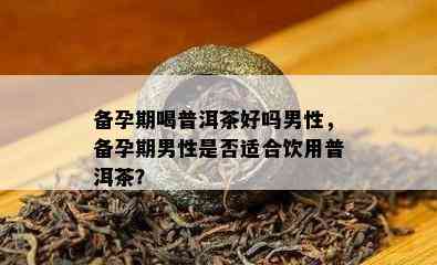 备孕期喝普洱茶好吗男性，备孕期男性是否适合饮用普洱茶？