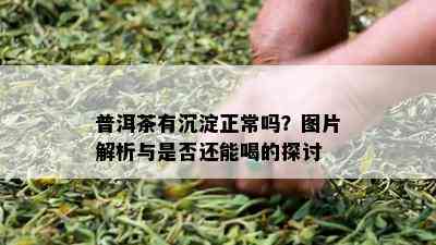 普洱茶有沉淀正常吗？图片解析与是否还能喝的探讨