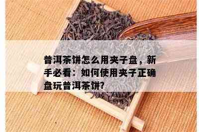 普洱茶饼怎么用夹子盘，新手必看：如何使用夹子正确盘玩普洱茶饼？