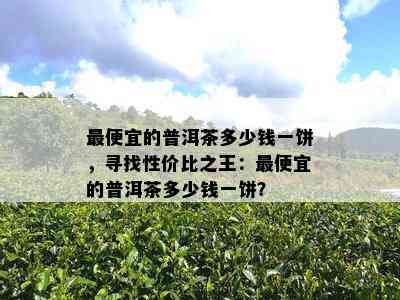 更便宜的普洱茶多少钱一饼，寻找性价比之王：更便宜的普洱茶多少钱一饼？