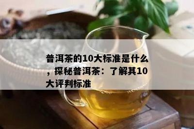 普洱茶的10大标准是什么，探秘普洱茶：了解其10大评判标准