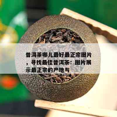 普洱茶哪儿更好最正宗图片，寻找更佳普洱茶：图片展示最正宗的产地与