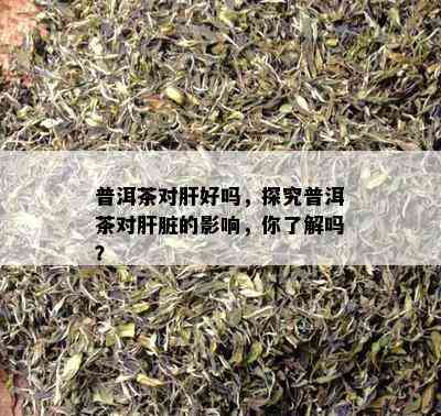 普洱茶对肝好吗，探究普洱茶对肝脏的影响，你了解吗？