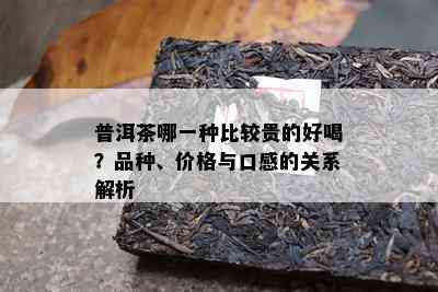 普洱茶哪一种比较贵的好喝？品种、价格与口感的关系解析