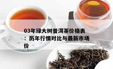 03年绿大树普洱茶价格表：历年行情对比与最新市场价