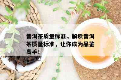 普洱茶质量标准，解读普洱茶质量标准，让你成为品鉴高手！