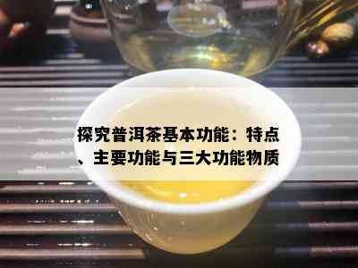 探究普洱茶基本功能：特点、主要功能与三大功能物质