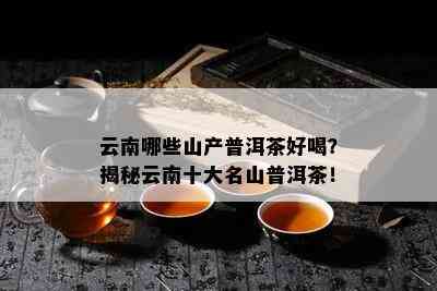 云南哪些山产普洱茶好喝？揭秘云南十大名山普洱茶！