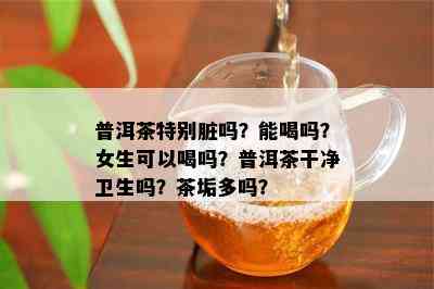 普洱茶特别脏吗？能喝吗？女生可以喝吗？普洱茶干净卫生吗？茶垢多吗？