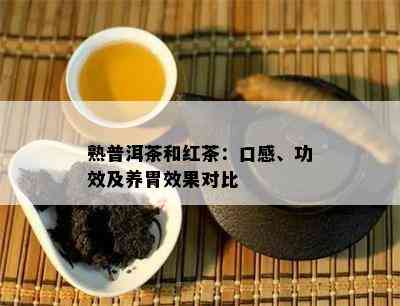 熟普洱茶和红茶：口感、功效及养胃效果对比