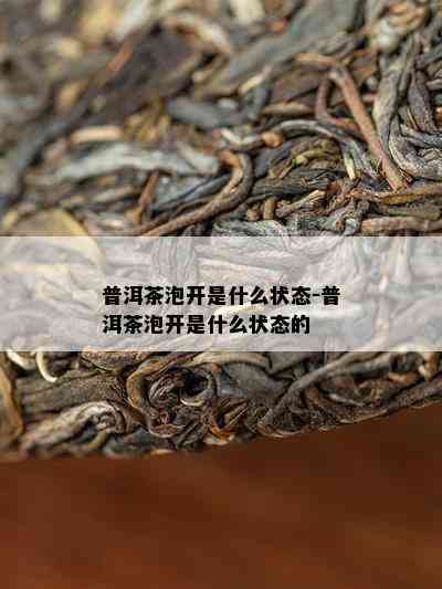 普洱茶泡开是什么状态-普洱茶泡开是什么状态的