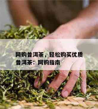 网购普洱茶，轻松购买优质普洱茶：网购指南