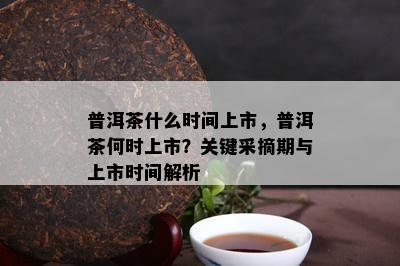 普洱茶什么时间上市，普洱茶何时上市？关键采摘期与上市时间解析