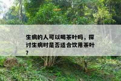 生病的人可以喝茶叶吗，探讨生病时是否适合饮用茶叶？