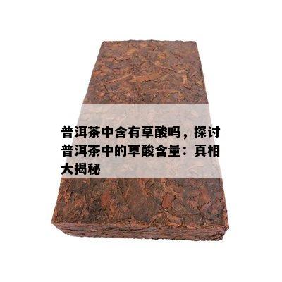 普洱茶中含有草酸吗，探讨普洱茶中的草酸含量：真相大揭秘