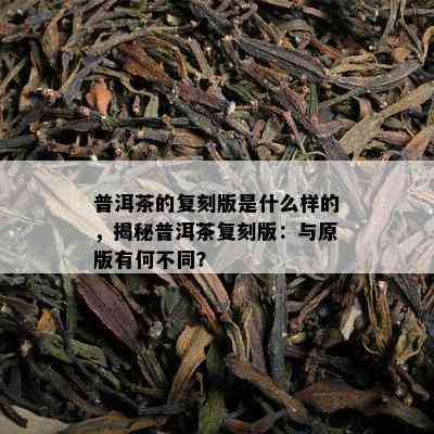 普洱茶的复刻版是什么样的，揭秘普洱茶复刻版：与原版有何不同？