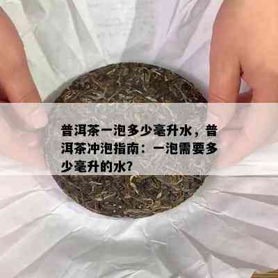 普洱茶一泡多少毫升水，普洱茶冲泡指南：一泡需要多少毫升的水？