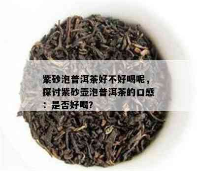 紫砂泡普洱茶好不好喝呢，探讨紫砂壶泡普洱茶的口感：是否好喝？