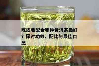 陈皮要配合哪种普洱茶更好？探讨功效、配比与更佳口感