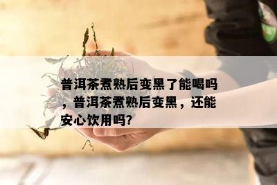 普洱茶煮熟后变黑了能喝吗，普洱茶煮熟后变黑，还能安心饮用吗？