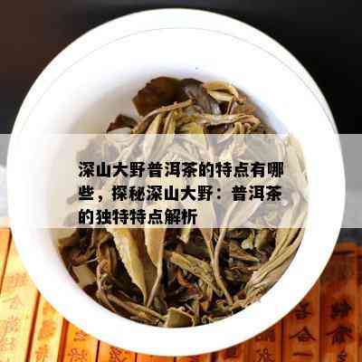 深山大野普洱茶的特点有哪些，探秘深山大野：普洱茶的独特特点解析