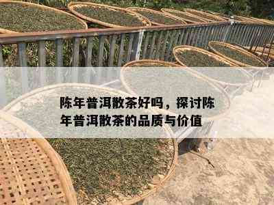 陈年普洱散茶好吗，探讨陈年普洱散茶的品质与价值